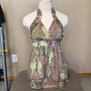 Paisley halter top